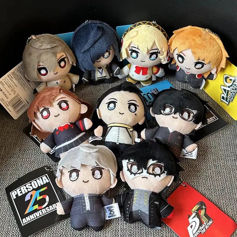 10CM 2024 Persona Plush Toy – 25th Anniversary Joker, Shiomi, Kotone, Yuuki, Makoto Cosplay Anime Plushie Pendant, Kids Christmas Gift