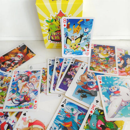 Pokémon Playing Cards - Cute Anime Character Deck for Games, Collecting & Gifts