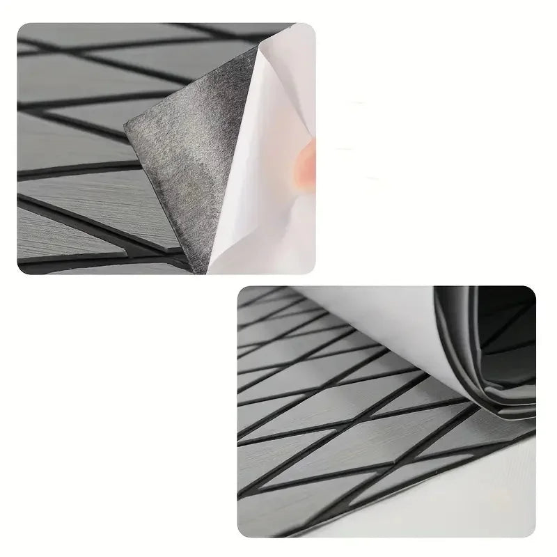240x60cm EVA Boat Floor Mat - Diamond Anti-Slip UV Resistant Marine Deck Carpet
