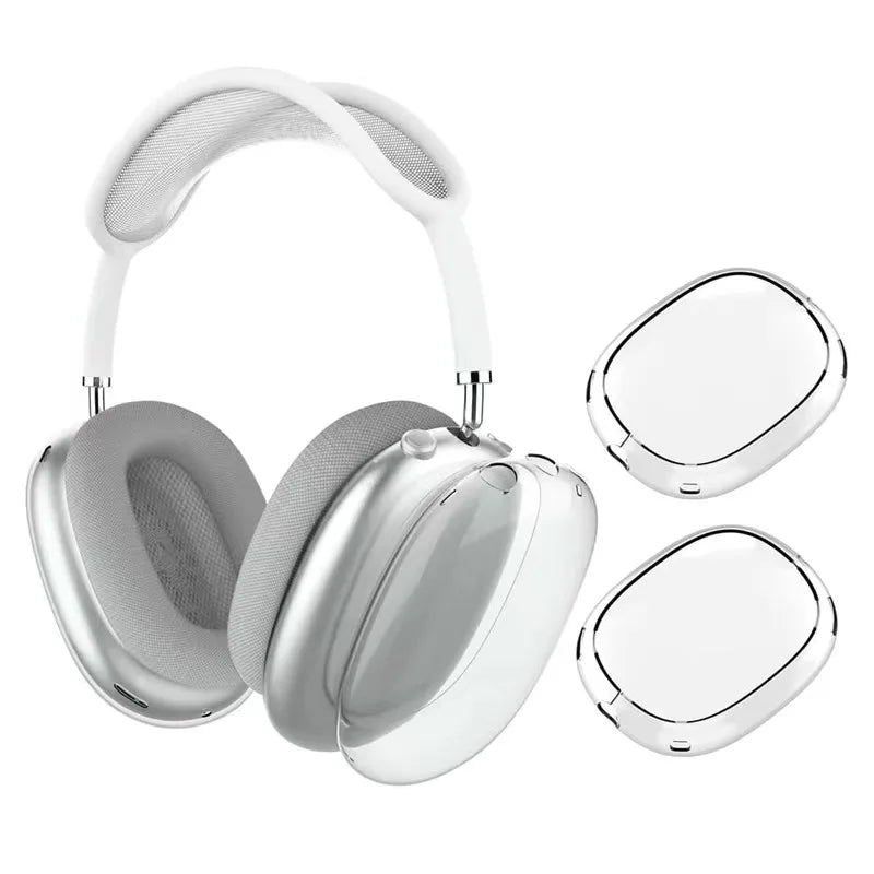 Transparent TPU Case for Apple AirPods Max - Soft Anti-Scratch Protective Cover for Over-Ear Headphones