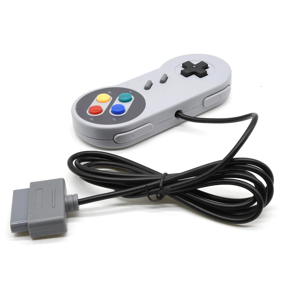 16-Bit Retro Gamepad Controller - High-Precision Mini Button Pad for SNES FC TV Gaming Consoles