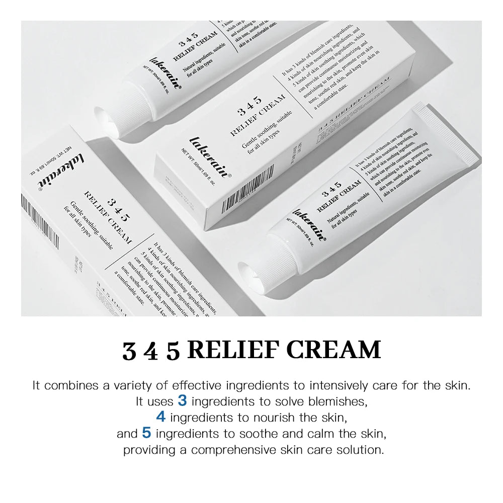 345 Relief Cream – Moisturizing & Soothing Care for Blemish-Free, Nourished Skin