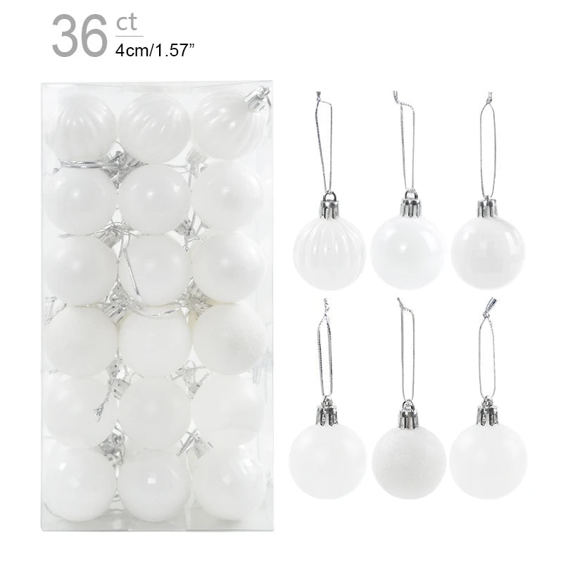 Christmas Ball Ornaments – Hanging Tree Pendants for Xmas, Home Decor, 2026 New Year & Holiday Gifts