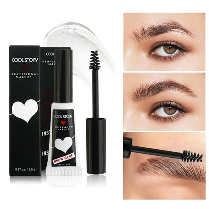 Transparent Eyebrow Shaping Gel – Waterproof, Natural 3D Long-Lasting Eyebrow Enhancer