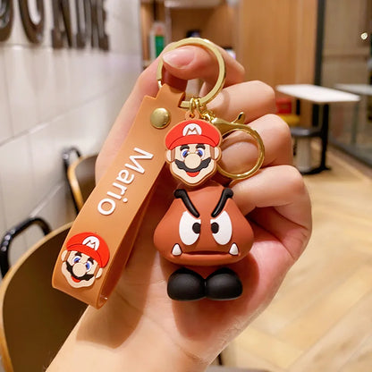 Super Mario Figurine Keychain - Cute Character Backpack Pendant, Doll Charm & Collectible Gift