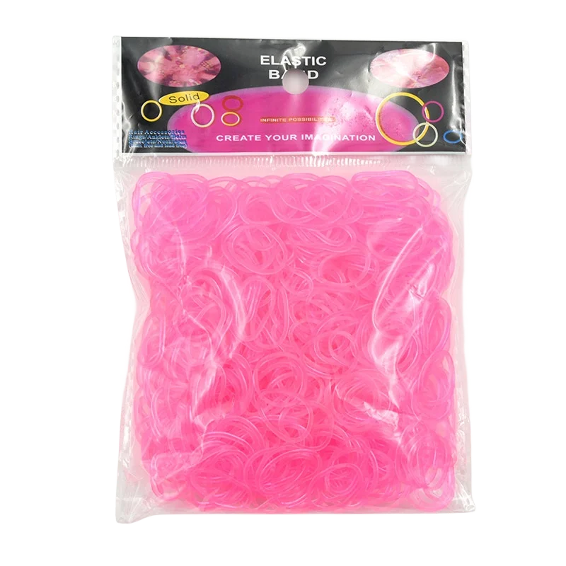 600pcs Glow-in-the-Dark Loom Band Kit – Colorful DIY Bracelet Making Set with Beads & Accessories for Friendship Crafts