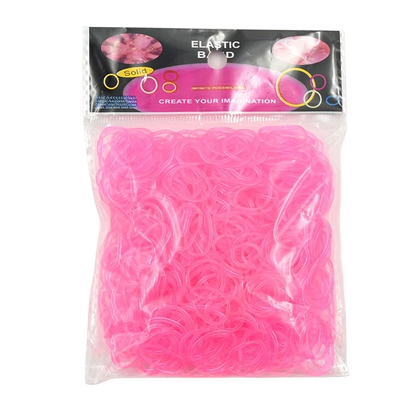 600pcs Glow-in-the-Dark Loom Band Kit – Colorful DIY Bracelet Making Set with Beads & Accessories for Friendship Crafts