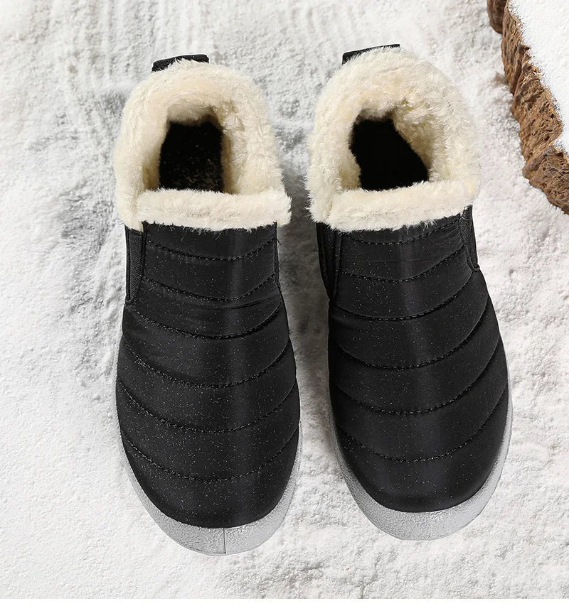 Men’s Winter Ankle Boots — Warm Fur Lined Snow Boots, Casual Shoes for Men and Couples