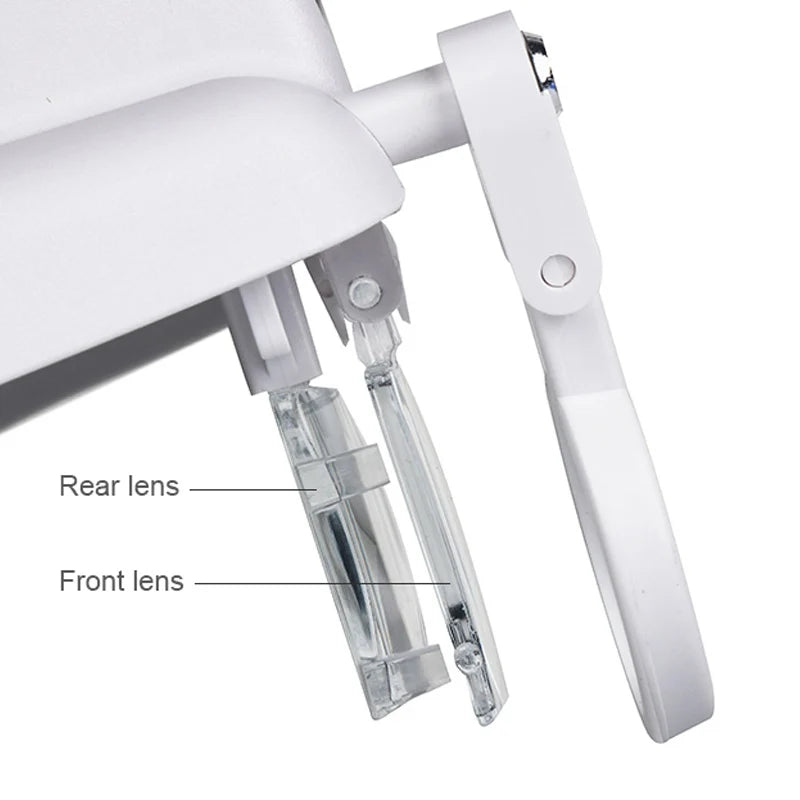 LED Headband Magnifier with 8x Lenses – Hands-Free Magnifying Glass for Jewelry, Watch & Electronic Repair
