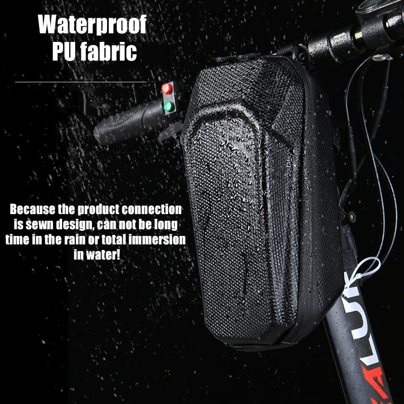 Waterproof EVA Hard Shell Front Bag for Electric Scooter | Reflective Handlebar Hanging Storage Accessories | Compatible with Xiaomi M365