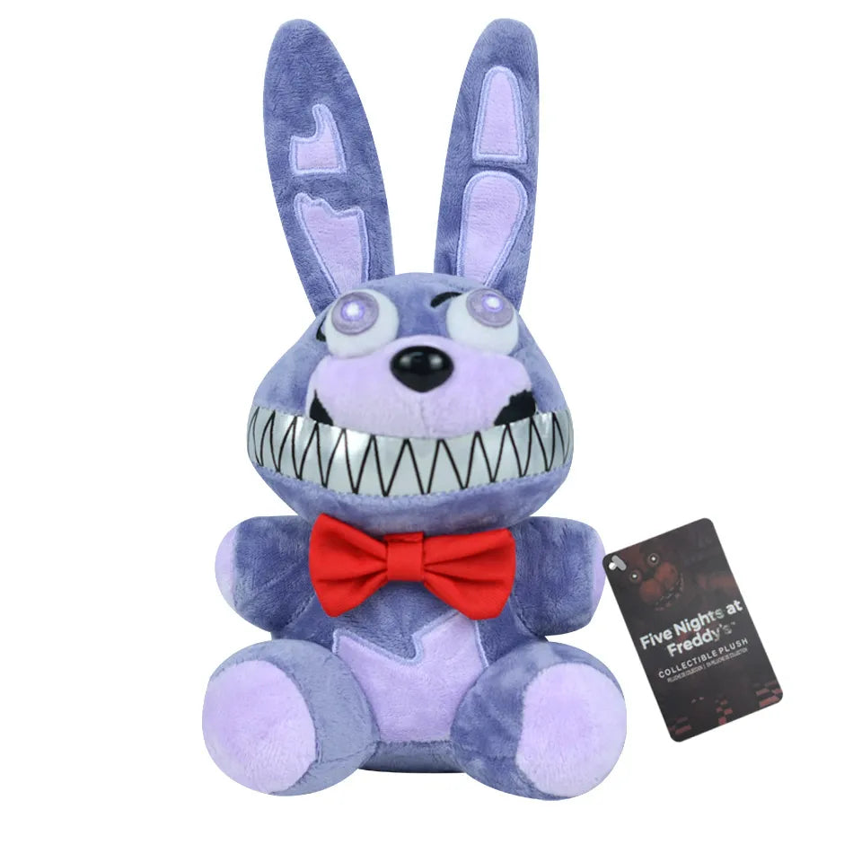 FNAF Plush Toy Collection - Cute Freddy Bonnie Foxy Cartoon Stuffed Dolls for Kids & Fans Gift