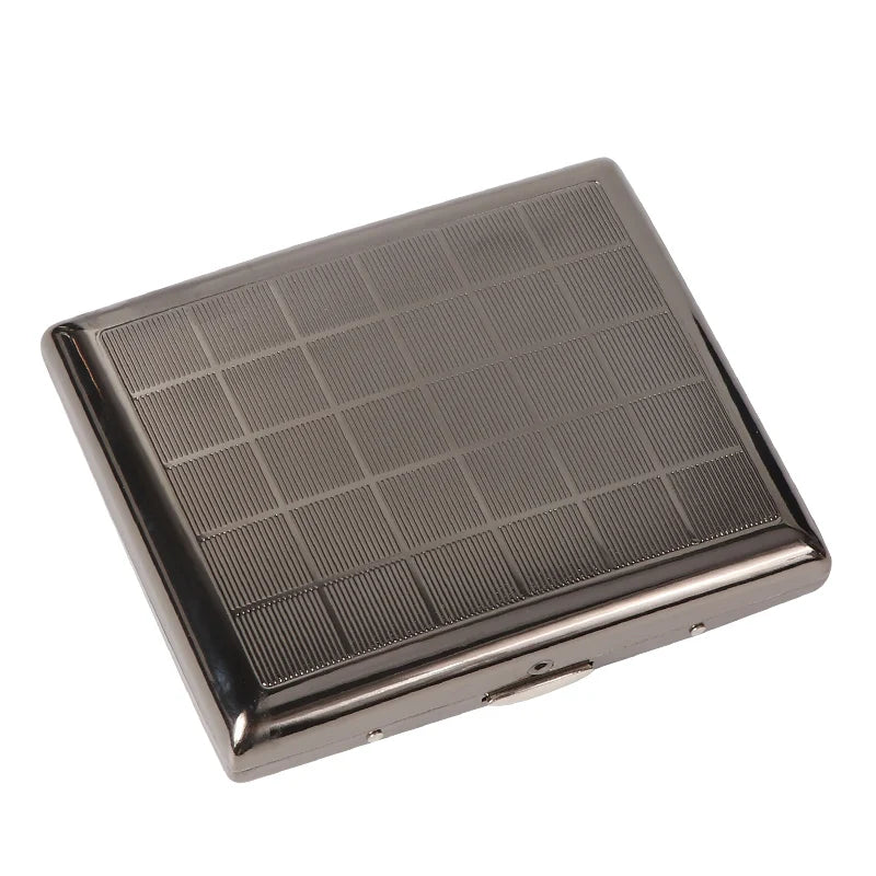 Retro Cigarette Case - Portable 20-Capacity Metal Cigarette Storage Box & Smoking Accessory