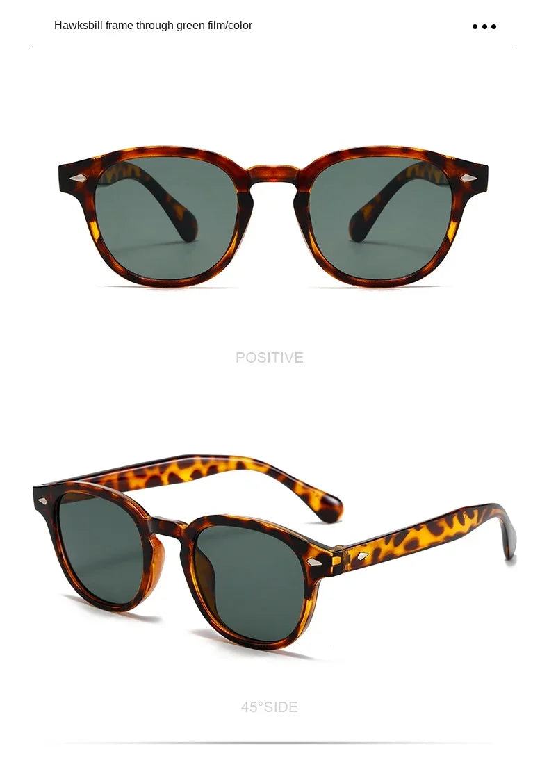 Vintage Rectangle Sunglasses – Luxury Designer Square Sun Glasses for Men & Women