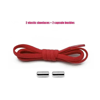 Elastic No-Tie Shoelaces - Quick Slip-On Stretch Shoe Laces for Kids & Adults
