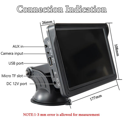 7-Inch Portable CarPlay & Android Auto Multimedia Player — Touch Screen Car Radio with Bluetooth 5.0, AUX & USB
