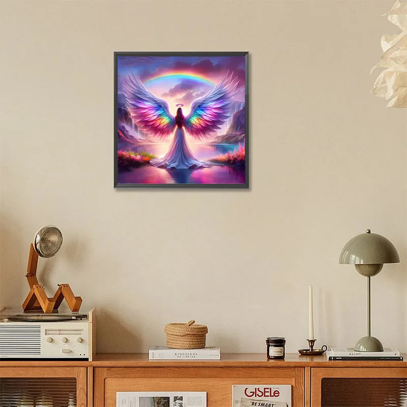 Angel Arrival Diamond Painting Kit - DIY Full Drill Rhinestone Art Craft Home Decoration Set for Adults