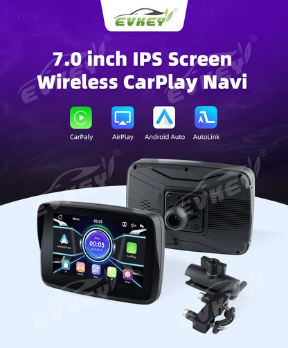 EKIY MTC-10 5” Wireless CarPlay Motorcycle Navigation Display – Portable Android Auto Monitor