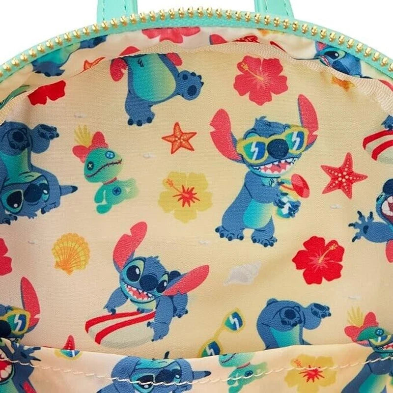 Stitch Luau Cosplay Double Strap Shoulder Bag – Women’s Beach Backpack & Wallet Purse