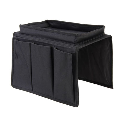 Couch Armrest Storage Organizer — 6-Pocket Remote Control Holder Bag for TV Sofa