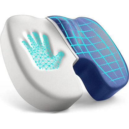 Ergonomic Memory Foam Seat Cushion – Hemorrhoid & Office Chair Support for Sedentary Comfort