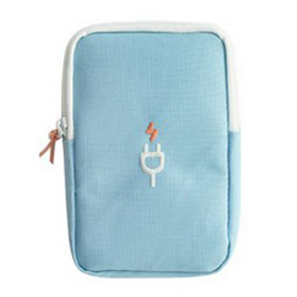 Portable Travel Gadget Organizer Bag: Electronics Accessories Storage Carrying Case Pouch for USB Power Bank & Digital Cables