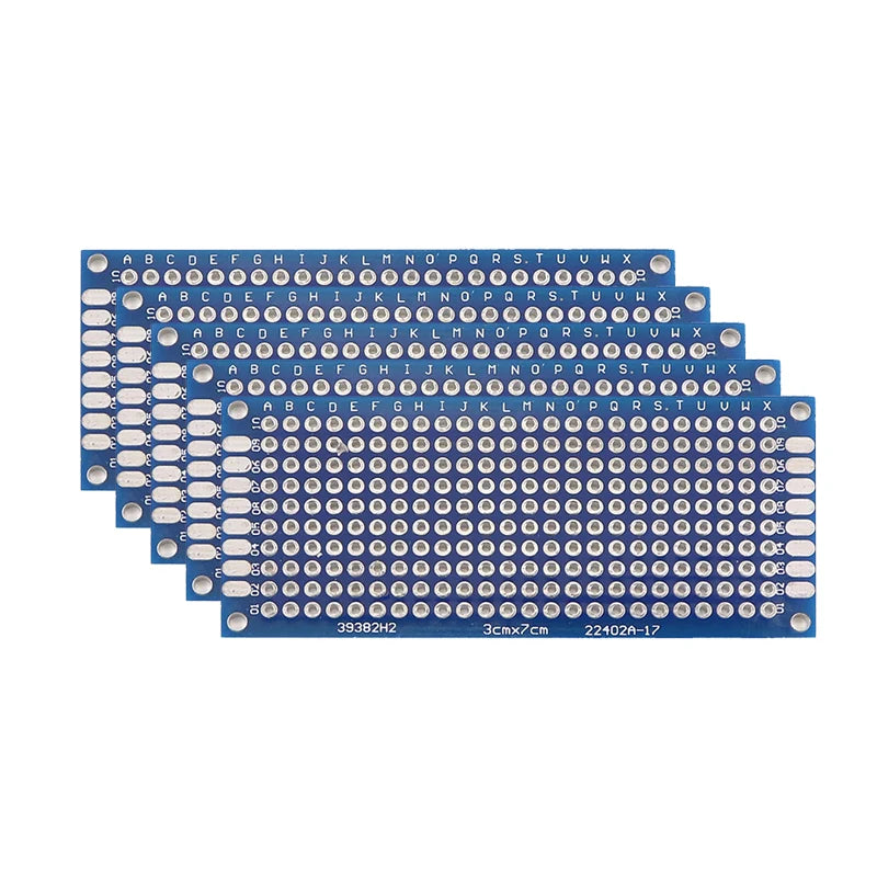 PCB Prototype Boards - Double Sided Blue Circuit Boards for DIY Soldering Projects 5-10PCS