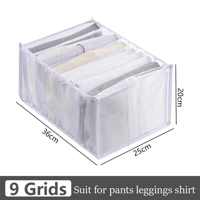 Foldable Closet Organizer for Underwear & Socks — Home Cabinet Divider and Clothes Storage Drawer Box