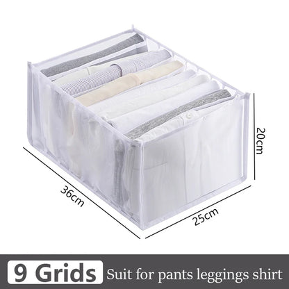 Foldable Closet Organizer for Underwear & Socks — Home Cabinet Divider and Clothes Storage Drawer Box