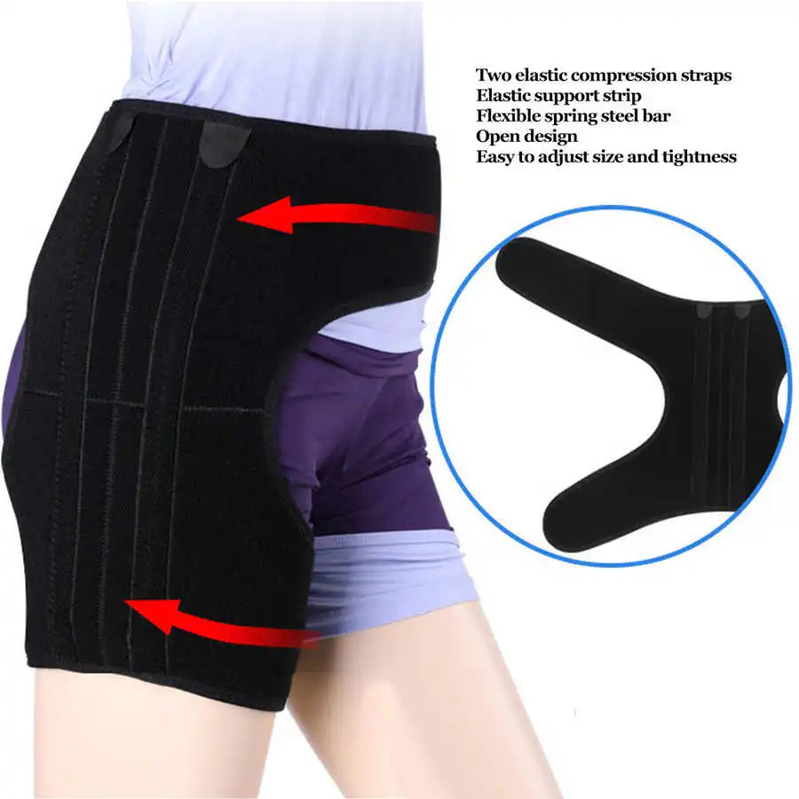 Adjustable Hip Support Belt – Groin Compression Brace for Sciatica, Arthritis & Joint Pain Relief