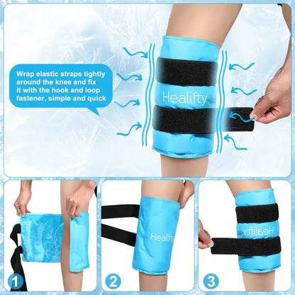 Large Reusable Ice Packs – Cold Compress for Surgery, Knee Pain, Soft Tissue Injuries & Instant Relief