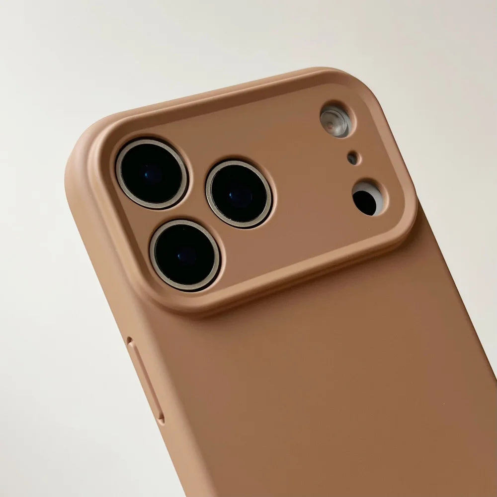 Liquid Silicone iPhone Case - Matte Soft Candy Color Cover for iPhone 11–18, 16e, Air, Plus & Pro Max Models