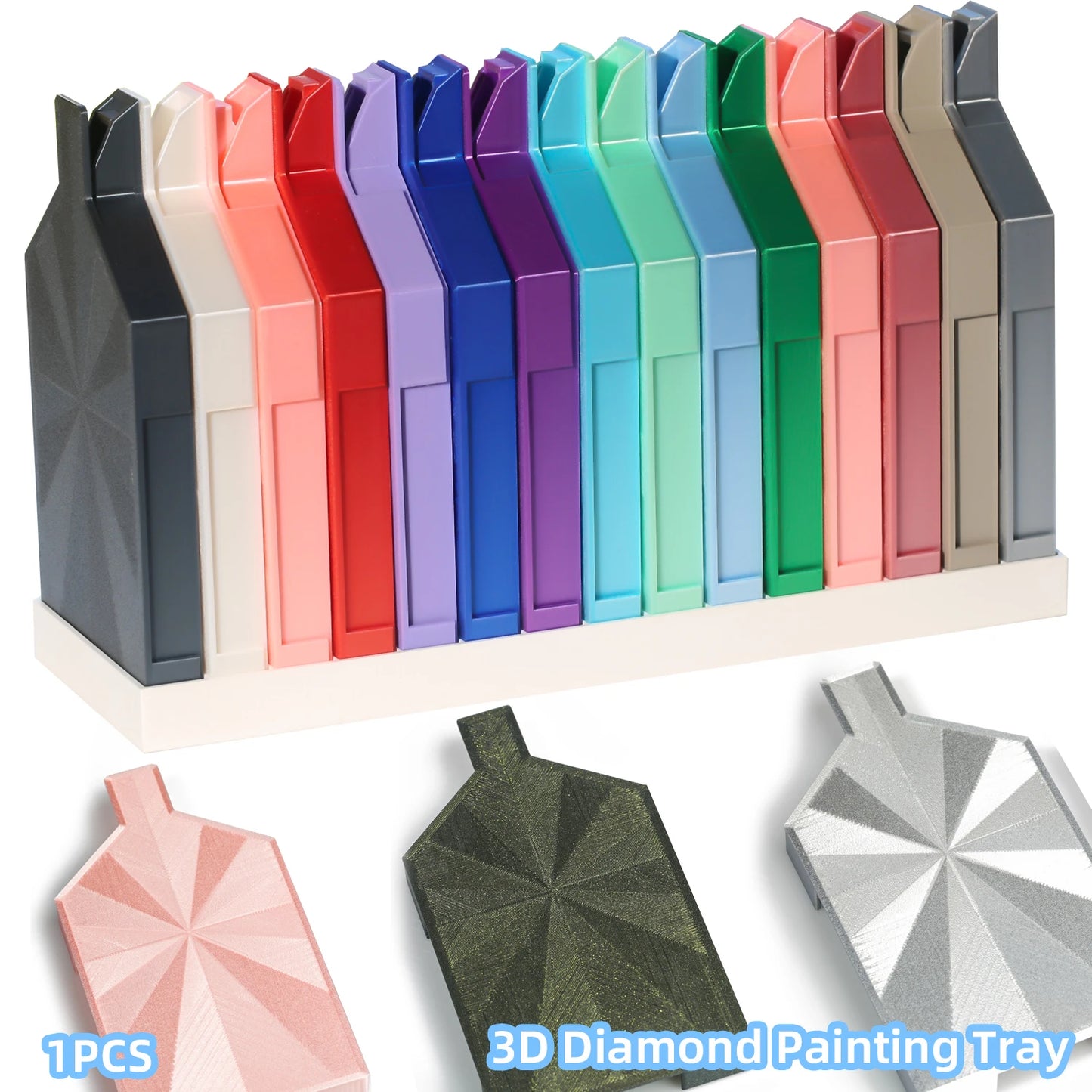 Large Diamond Painting Tray Storage Box – Y-Shape Pop-Up Plug Organizer for 5D Diamond Painting Accessories