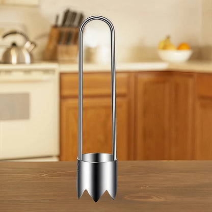 Stainless Steel Fruit & Vegetable Corer – Universal Kitchen Gadget for Apple, Pear, Tomato & Red Bell Pepper Seed Removal