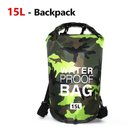 Waterproof Dry Bag - 10L/20L Storage Pack for Swimming, Trekking, Rafting, Kayaking & Boating
