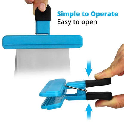 Portable Bag Clips – Plastic Kitchen Food & Snack Sealer Clamp for Storage and Organization