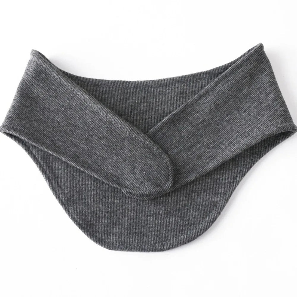 Soft Neck Warmer with Pocket - Solid Color Neck Protector for Autumn and Winter