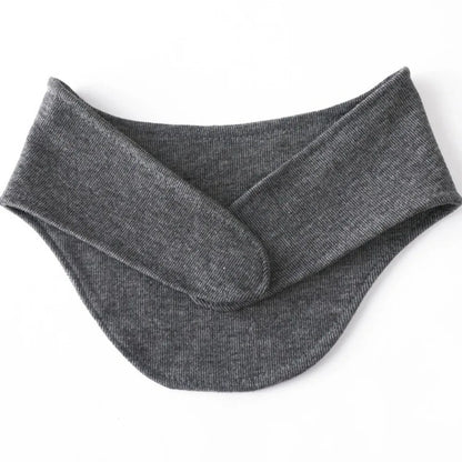 Soft Neck Warmer with Pocket - Solid Color Neck Protector for Autumn and Winter