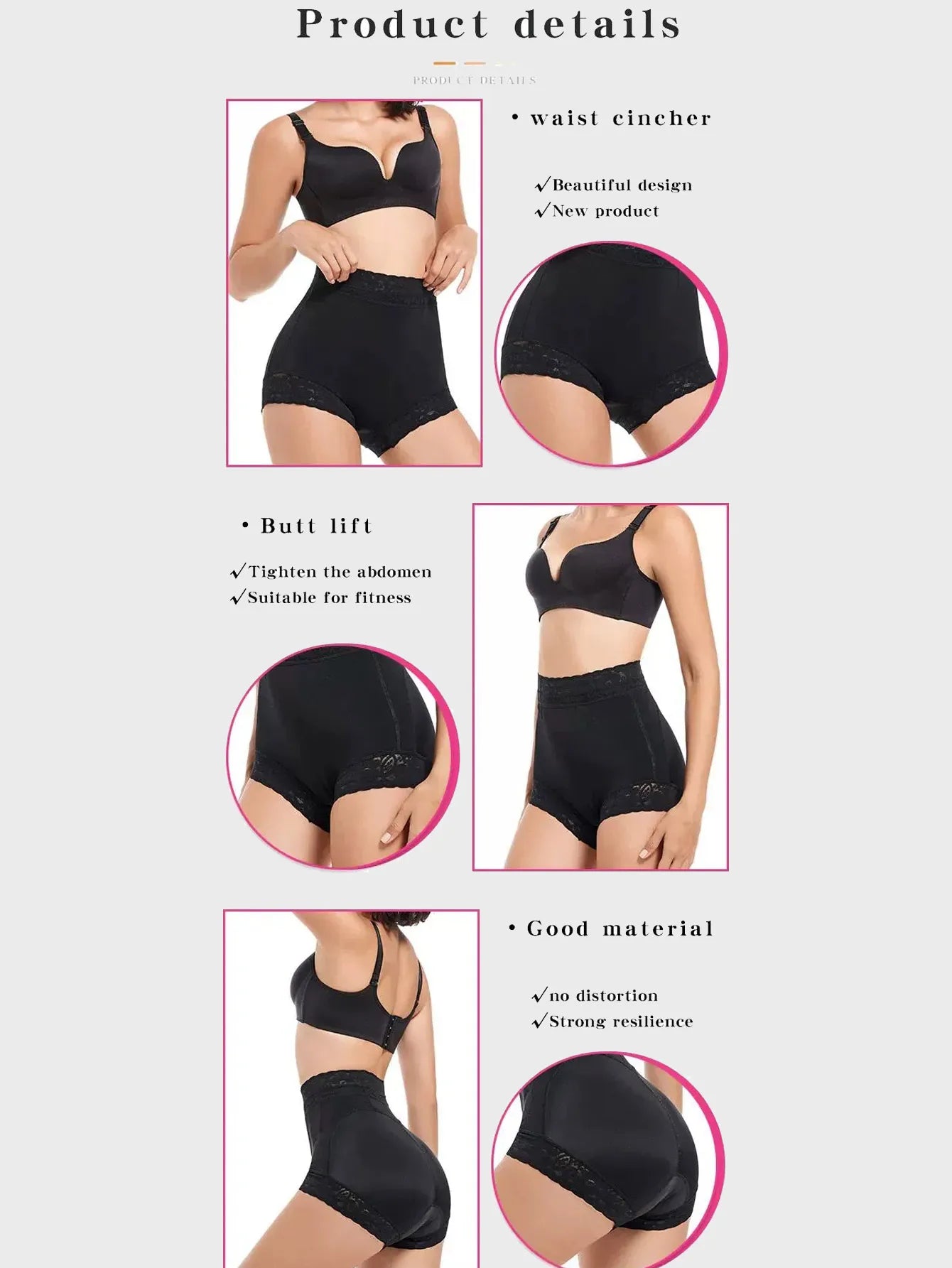 Colombian Fajas Tummy Control Butt Lifter – High Waist Women’s Body Shapewear, Slimming Girdle & Waist Trainer for Flat Belly