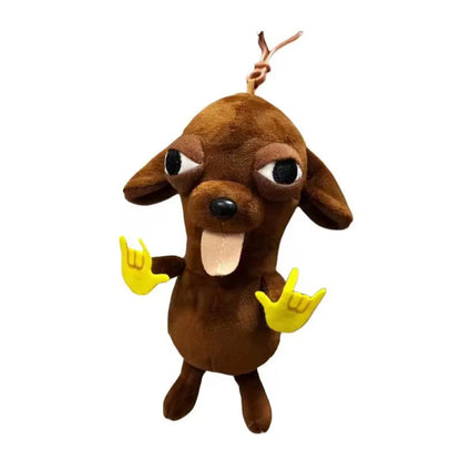 Realistic Chihuahua Plush Keychain - Cute Stuffed Puppy Pendant for Bags, Keys, and Room Decor