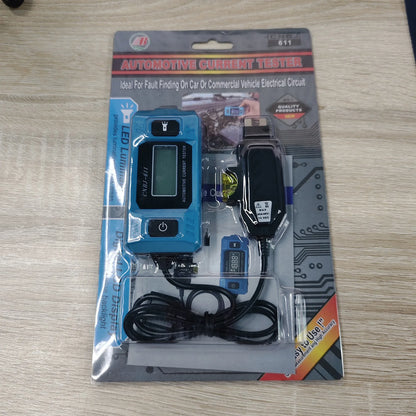 12V Automotive Circuit Tester - 0.01–19.99A Fuse Current Diagnostic & Electrical Repair Tool