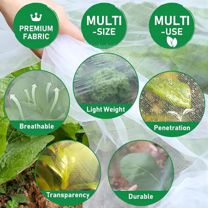 Garden Mesh Screen Barrier – Reusable Protective Cover for Flowers, Crops, Greenhouse, Bird & Insect Protection