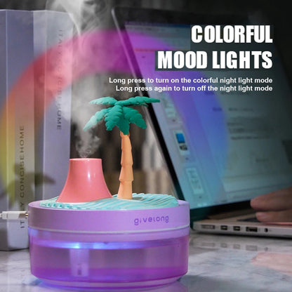 Landscape Air Humidifier – Small USB Spray, Silent Hydration for Bedroom, Desktop & Car, Aromatherapy Diffuser