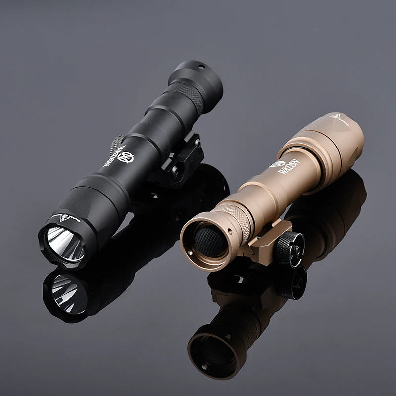 WADSN Airsoft M600C/M600/M300 Tactical Scout Light – AR15 Rifle LED Flashlight, Hunting Spotlight, 20mm Rail Mount