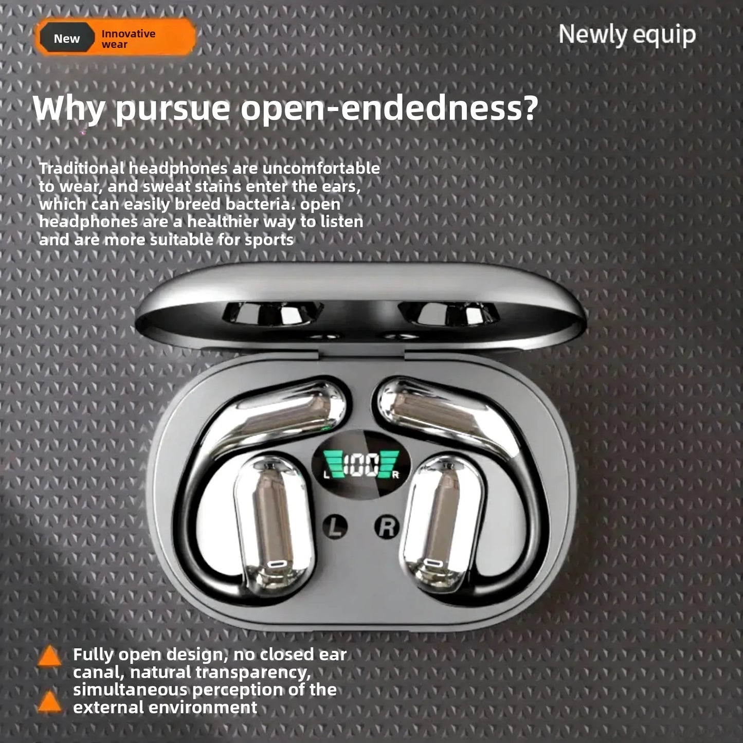 3-in-1 AI Translator Earbuds – Bluetooth 5.3 Smart Wireless Headphones with Real-Time Translation, 144 Languages, Noise Cancelling & Multi-Device Support
