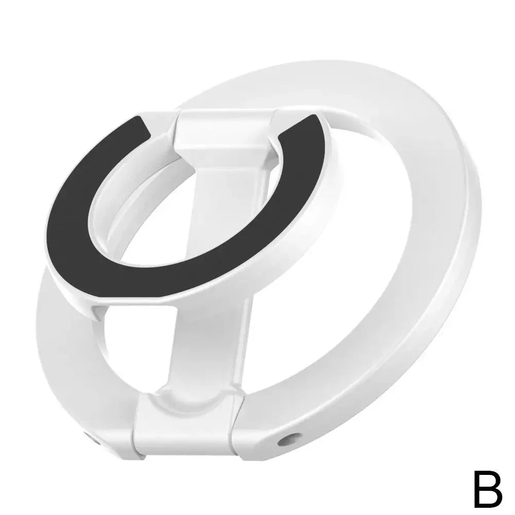 Magnetic Phone Ring Holder - 360° Rotating Foldable Dual-Sided Magnetic Stand for iPhone 17/16/15