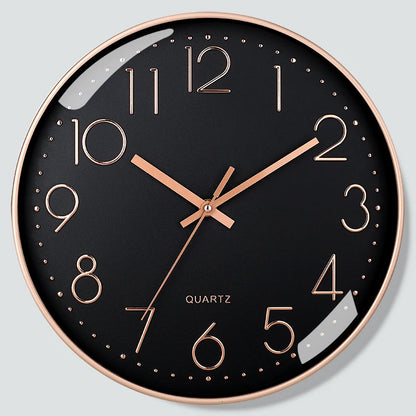 8-Inch Silent Quartz Wall Clock – Hole-Free Minimalist Cubic Digital Clock for Living Room & Bedroom Decor