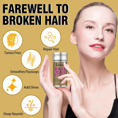 LOCKMIO Women’s Hair Wax Stick – Anti-Frizz Flyaway Control Styling Pomade for Wigs & Broken Hair, Long-Lasting Smoothing