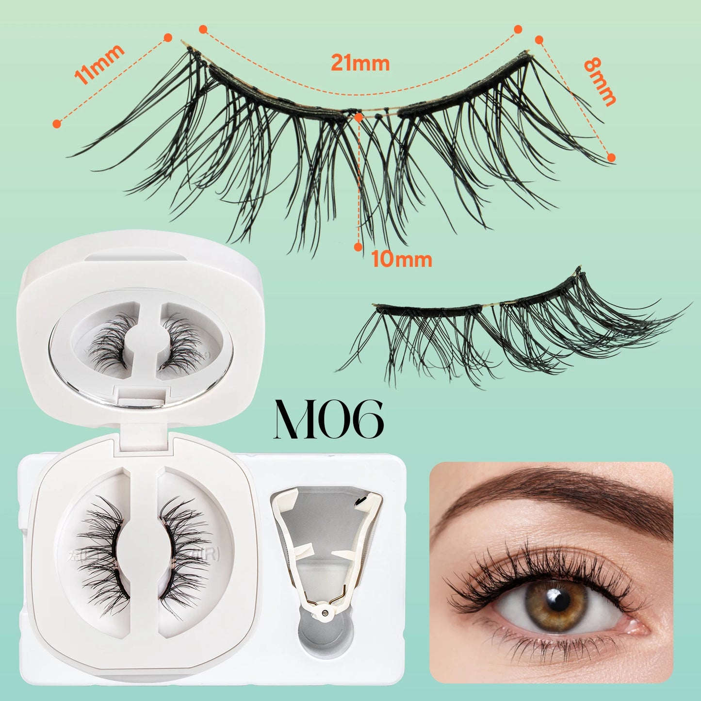 VYRILA Soft Magnetic Eyelashes – No Glue 3D Reusable Lashes for Natural Look & Easy Eye Makeup Application