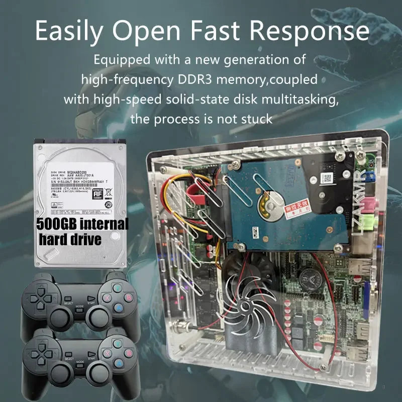 NEW Super Console U7 Plug & Play Retro Game Console – 1TB HDD, 70,000+ Games, Windows 11, 4GB RAM, 60 Emulators (PS2, Wii, PSP, GameCube) for TV Gaming