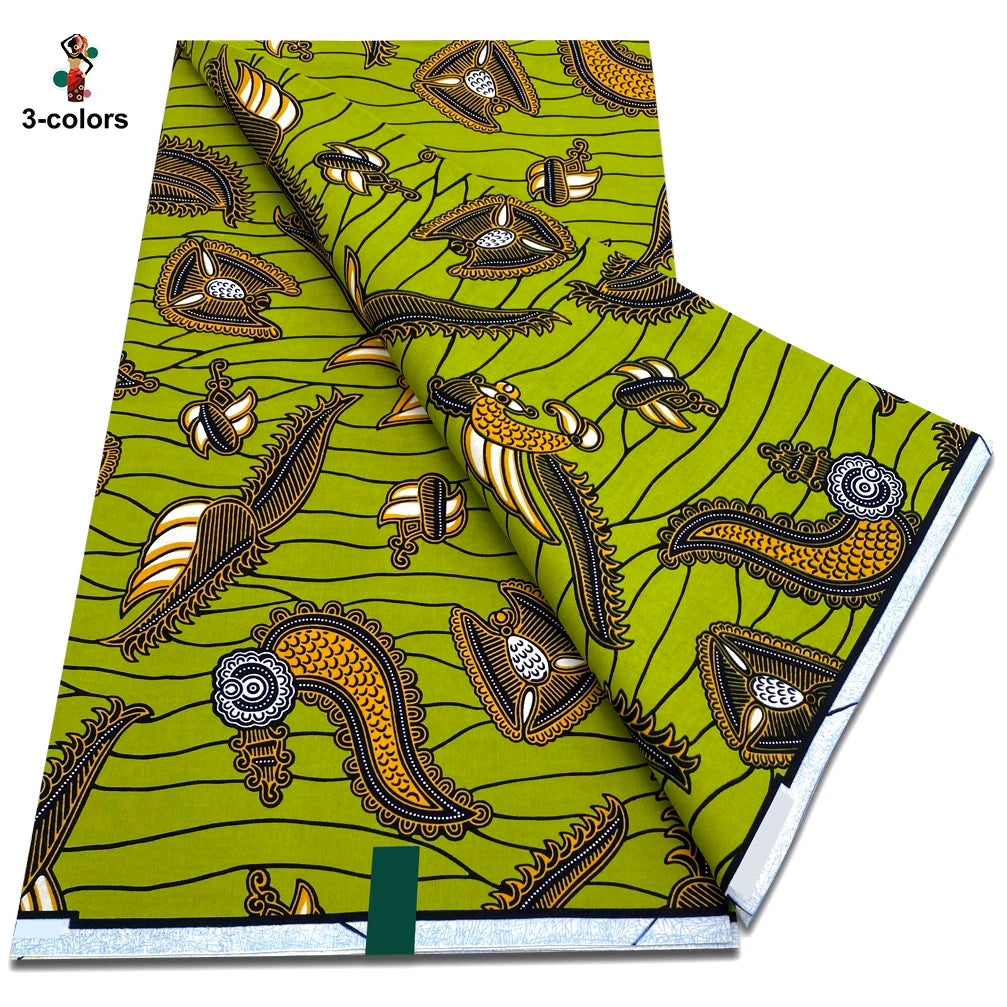 2026 African Ankara Wax Print Fabric - 100% Cotton Soft Dutch Hollandais Pagne for Dresses